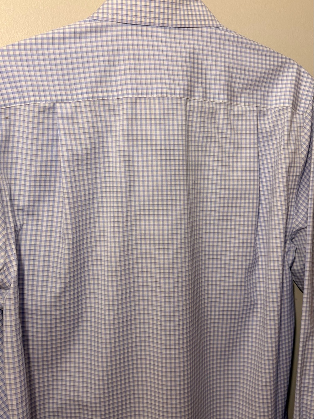 Jos. A. Bank Men’s Light Blue & Lavender Gingham Button Down Dress Shirt - Picture 5 of 5